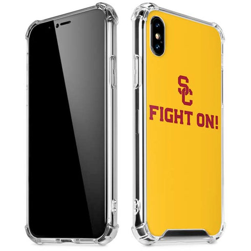 University of Southern California USC Fight On Gold iPhone X/XS Clear Case