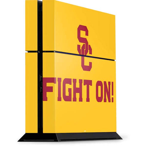 University of Southern California USC Fight On Gold PS4 Console Skin