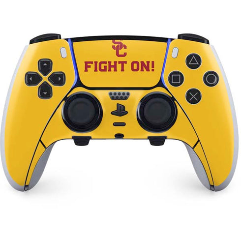 University of Southern California USC Fight On Gold PS5 DualSense Edge Pro Controller Skin