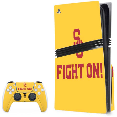 University of Southern California USC Fight On Gold PlayStation PS5 Skins