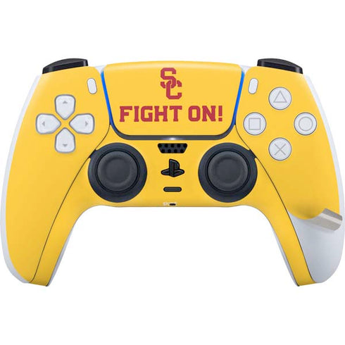 University of Southern California USC Fight On Gold PS5 Pro Disk Bundle Skin