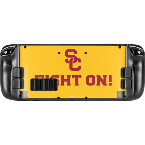 University of Southern California USC Fight On Gold Steam Deck Handheld Gaming Computer Skin