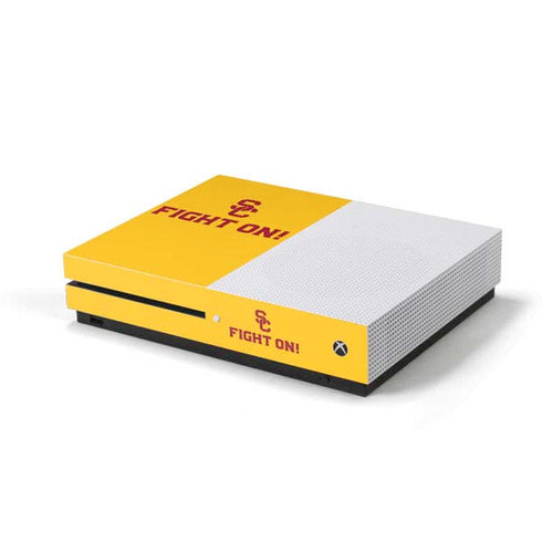University of Southern California USC Fight On Gold Xbox One S Console Skin