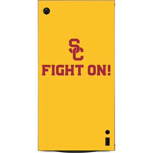 University of Southern California USC Fight On Gold XBox Series X Digital Edition Console Skin