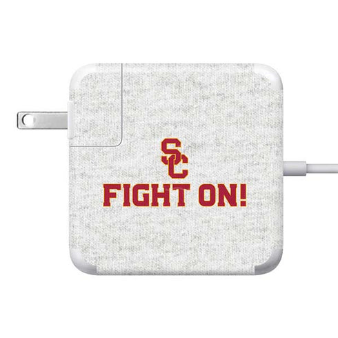 University of Southern California USC Fight On Grey 85W Power Adapter (15 and 17 inch MacBook Pro Charger) Skin