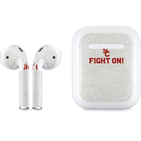 University of Southern California USC Fight On Grey Apple AirPods Skin