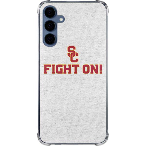 University of Southern California USC Fight On Grey Galaxy A35 5G Clear Case