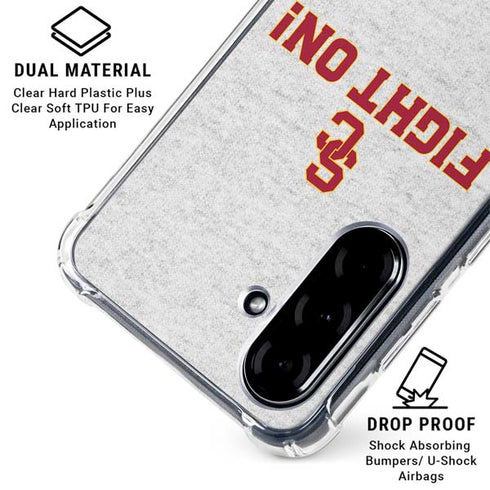 University of Southern California USC Fight On Grey Galaxy A36 5G Clear Case