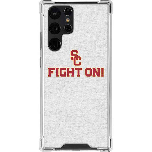 University of Southern California USC Fight On Grey Galaxy S23 Ultra Clear Case
