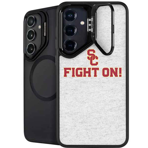 University of Southern California USC Fight On Grey Galaxy S25 Kickstand Case