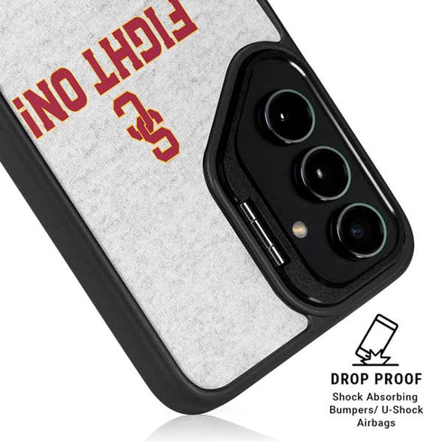 University of Southern California USC Fight On Grey Galaxy S25 Kickstand Case