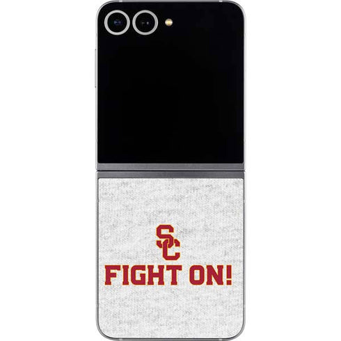 University of Southern California USC Fight On Grey Galaxy Z Flip6 Skin