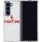 University of Southern California USC Fight On Grey Galaxy Z Fold5 5G Clear Case