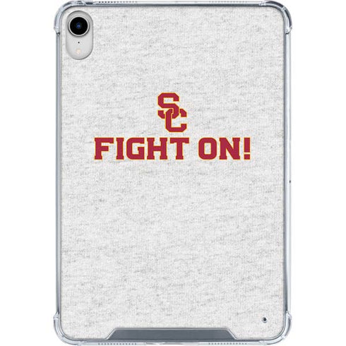 University of Southern California USC Fight On Grey iPad 11th Gen (2025) Clear Case