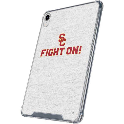 University of Southern California USC Fight On Grey iPad 11th Gen (2025) Clear Case