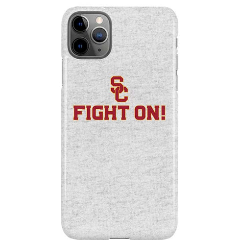University of Southern California USC Fight On Grey iPhone Cases