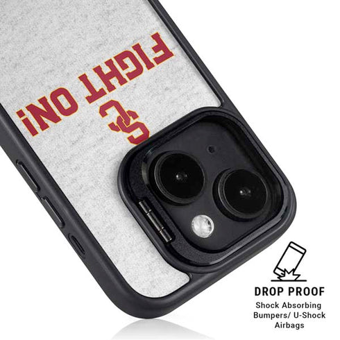 University of Southern California USC Fight On Grey iPhone 14 Kickstand Case