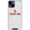 University of Southern California USC Fight On Grey iPhone 15 Clear Case