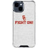 University of Southern California USC Fight On Grey iPhone 15 Clear Case