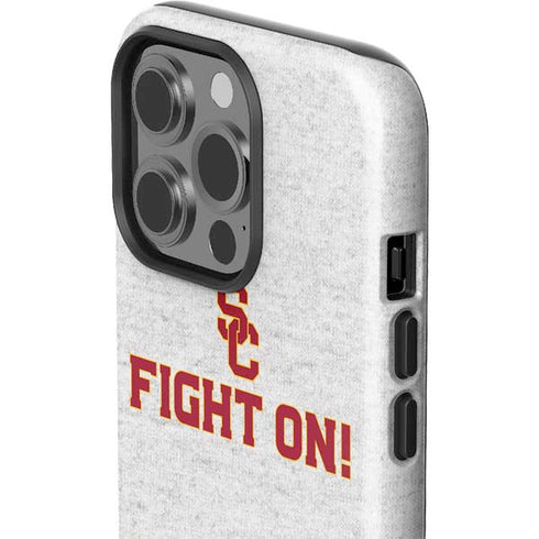 University of Southern California USC Fight On Grey iPhone 15 Pro Impact Case