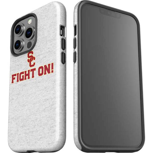 University of Southern California USC Fight On Grey iPhone 15 Pro Impact Case