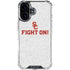 University of Southern California USC Fight On Grey iPhone 16 Clear Case