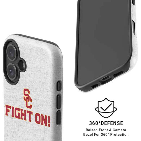 University of Southern California USC Fight On Grey iPhone 16 Magsafe Impact Case