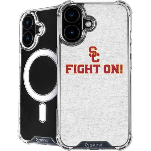 University of Southern California USC Fight On Grey iPhone 16 Plus MagSafe Case