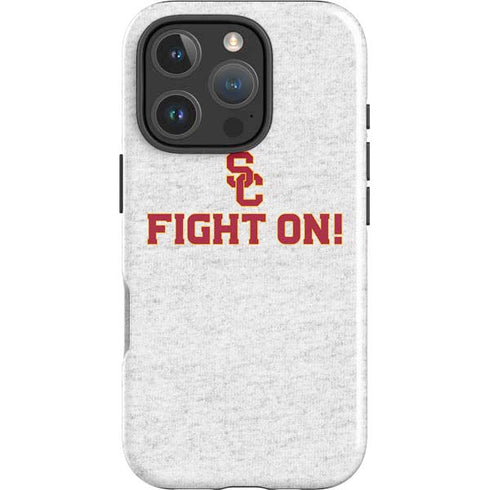 University of Southern California USC Fight On Grey iPhone 16 Pro Impact Case