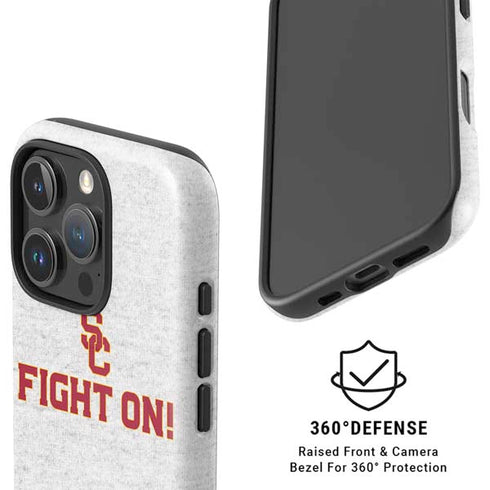 University of Southern California USC Fight On Grey iPhone 16 Pro Magsafe Impact Case