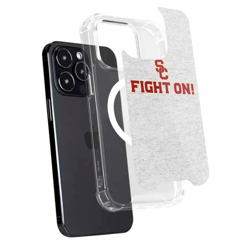 University of Southern California USC Fight On Grey iPhone 16 Pro Max MagSafe Case