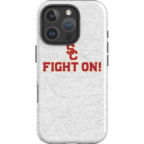 University of Southern California USC Fight On Grey iPhone 16 Pro Max Magsafe Impact Case