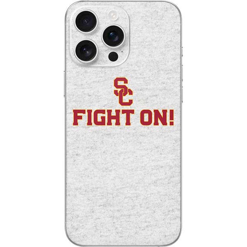 University of Southern California USC Fight On Grey iPhone 16 Pro Max Skin