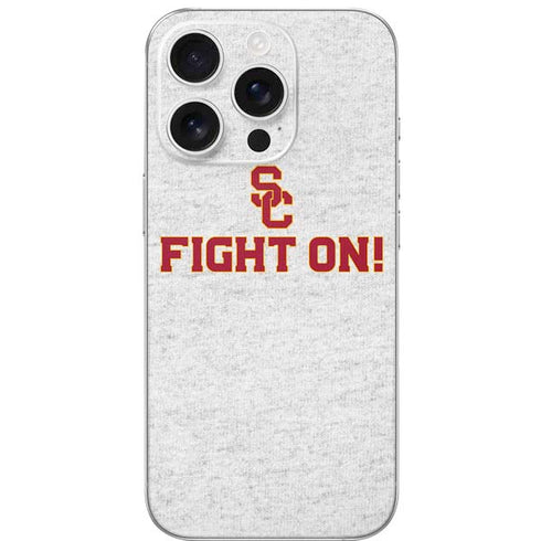 University of Southern California USC Fight On Grey iPhone 16 Pro Skin