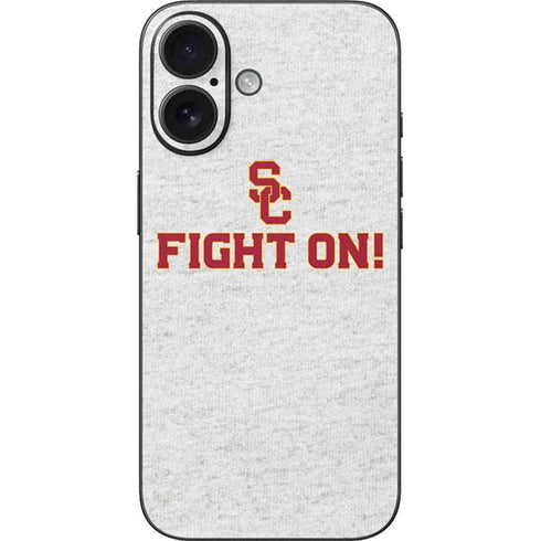 University of Southern California USC Fight On Grey iPhone 16 Skin