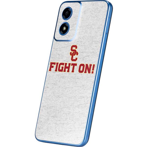 University of Southern California USC Fight On Grey Moto G Play 4G (2024) Skin