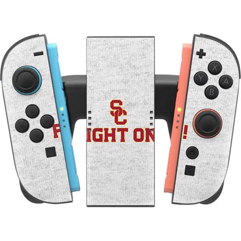 University of Southern California USC Fight On Grey Nintendo Switch 2 (2025) Joy-Con Controller Skin