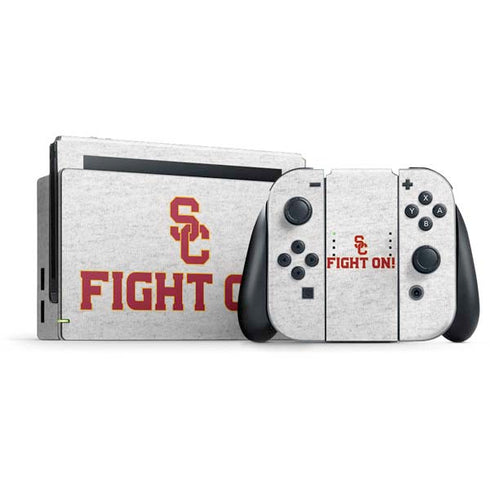 University of Southern California USC Fight On Grey Nintendo Skins