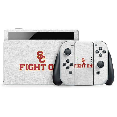 University of Southern California USC Fight On Grey Nintendo Skins