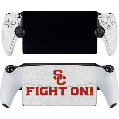 University of Southern California USC Fight On Grey PlayStation PS5 Skins