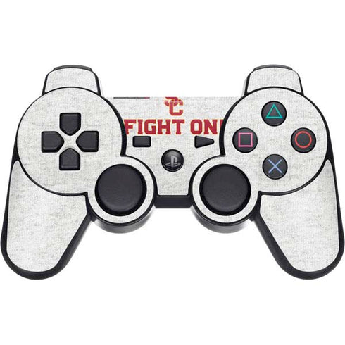 University of Southern California USC Fight On Grey PS3 Dual Shock wireless controller Skin