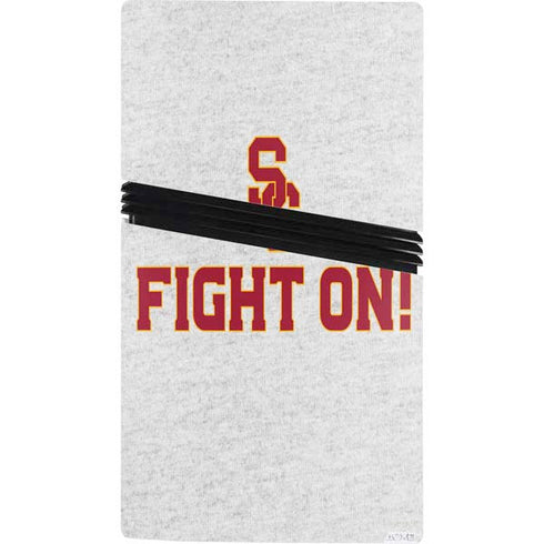 University of Southern California USC Fight On Grey PS5 Pro Bundle Skin