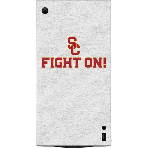 University of Southern California USC Fight On Grey XBox Series X Digital Edition Console Skin