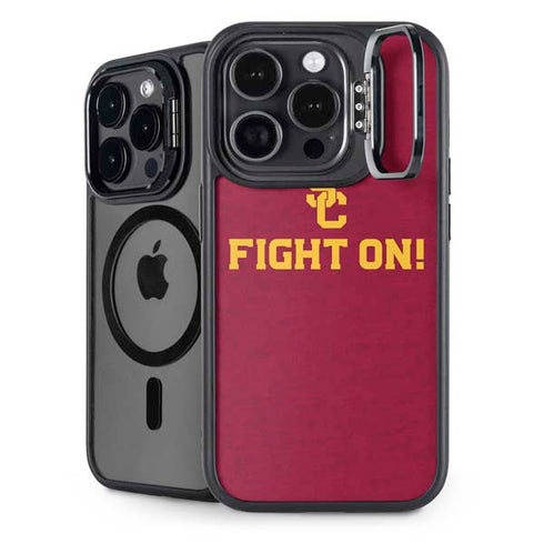 University of Southern California USC Fight On iPhone 15 Pro Kickstand Case