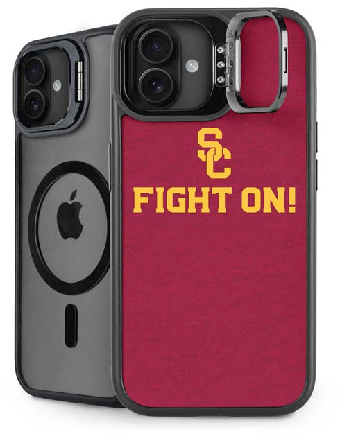 University of Southern California USC Fight On iPhone 16 Plus Kickstand Case