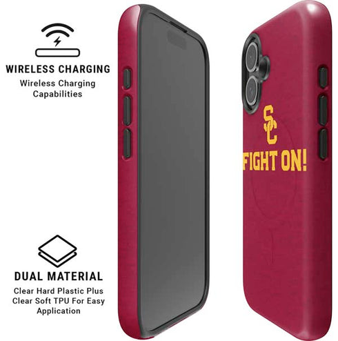University of Southern California USC Fight On iPhone 16 Plus Magsafe Impact Case