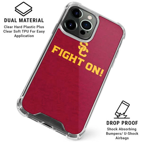 University of Southern California USC Fight On iPhone 16 Pro Max Clear Case