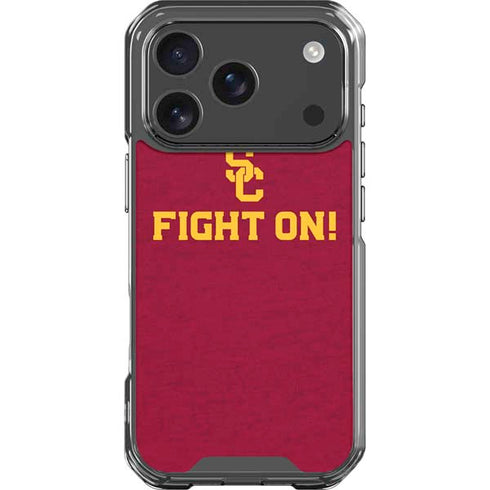 University of Southern California USC Fight On iPhone 18 Pro Clear Case