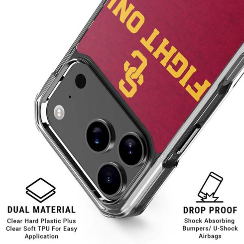 University of Southern California USC Fight On iPhone 18 Pro Clear Case