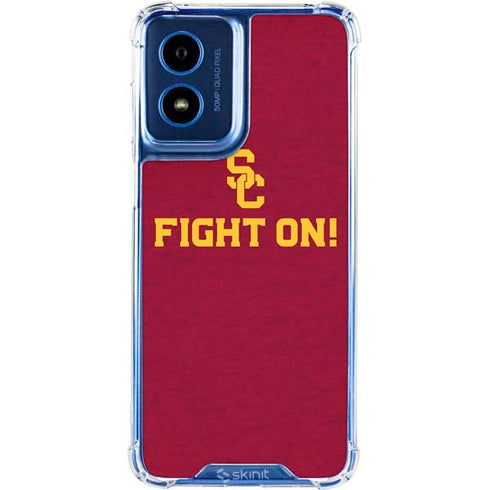 University of Southern California USC Fight On Moto G 5G (2024) Clear Case